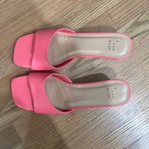 A new day pink mini heels. Size 10